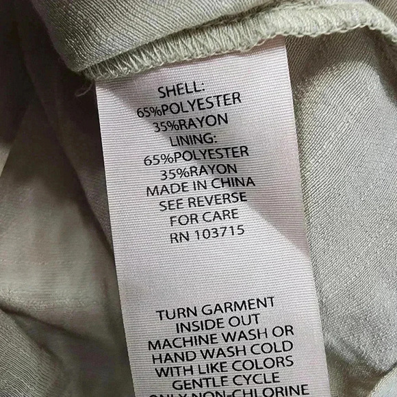 Nanette Lepore square neck crochet pullover women's blouse Tan M - Picture 6 of 7